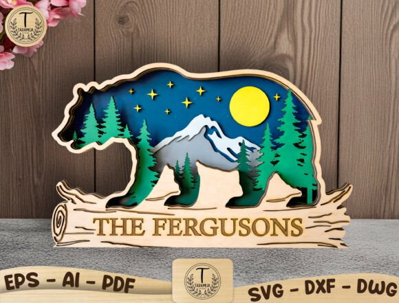 Bear Family Name Sign SVG Review
