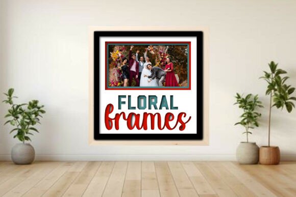 Floral Frames Photo Frame Shadow Graphics for Crafts
