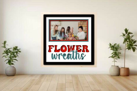 Flower Wreaths Photo Frame Shadow Graphics and Crafts Review