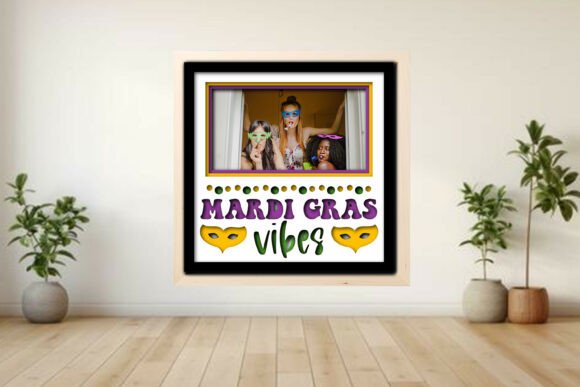 Mardi Gras Photo Frame Shadow Graphics and Crafts Review