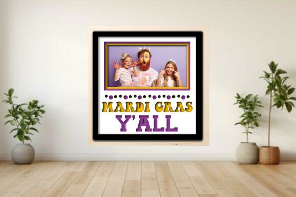 Mardi Gras Y’all Photo Frame Shadow Graphics and Crafts Review