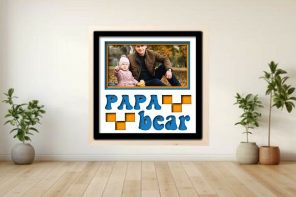 Papa Bear Photo Frame Shadow Graphics and Crafts Review