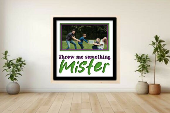 Throw Me Something -- Photo Frame Shadow Graphics and Crafts