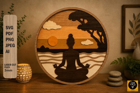 Yoga Girl Meditation Laser Cut SVG: A Designer’s Review for Stands